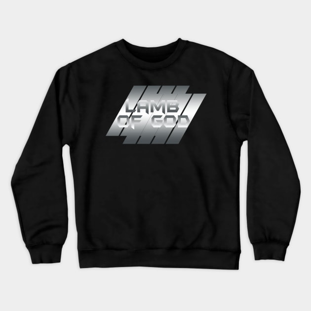 Metallic illustration Lamb Of God Crewneck Sweatshirt by theStickMan_Official